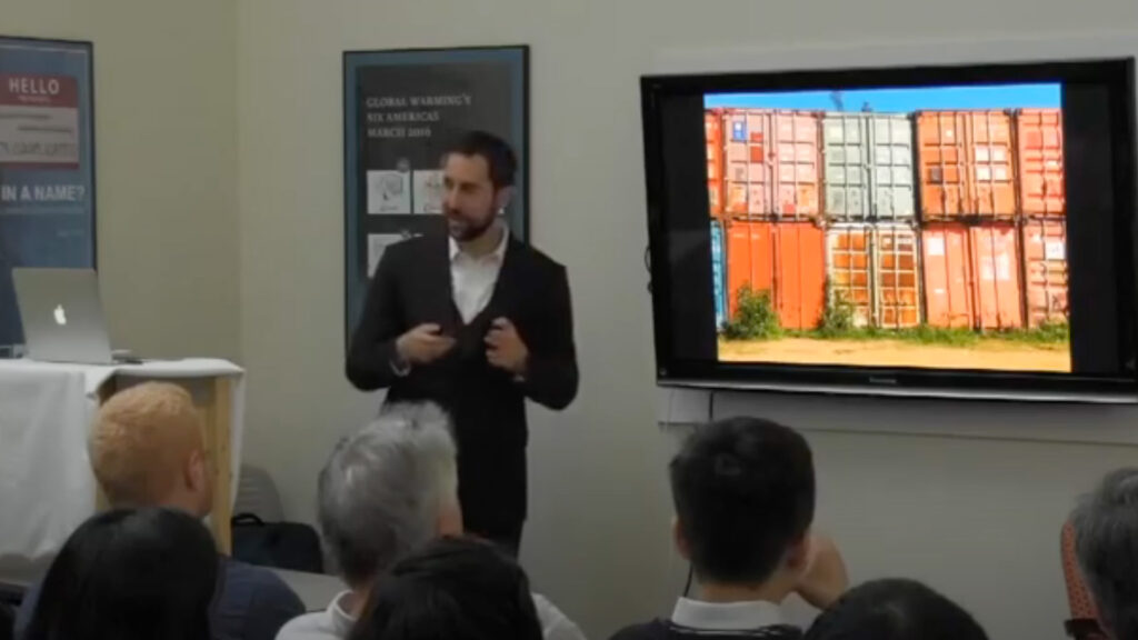 eli kintisch presenting at yale